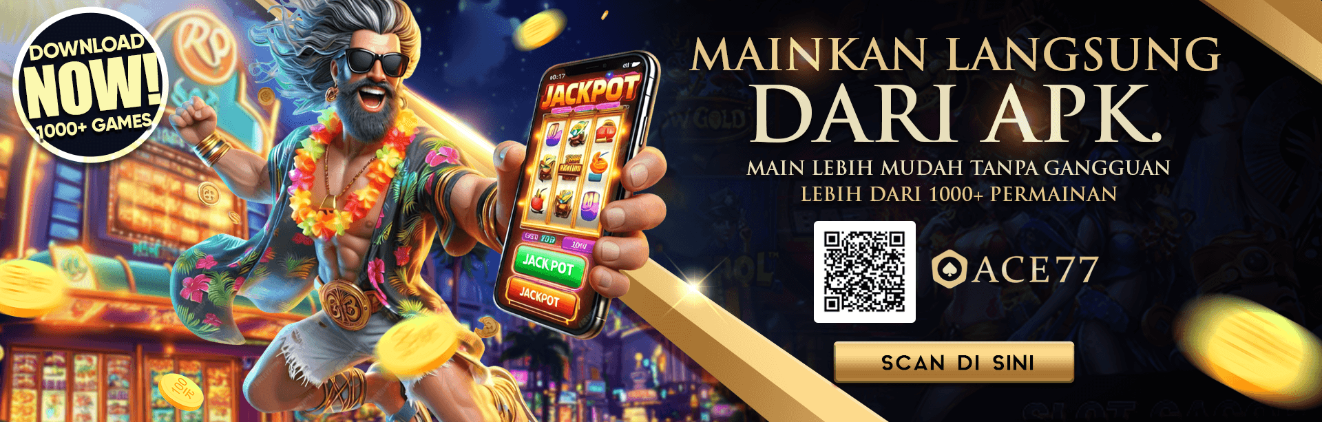 Ajakan Download APK Ace77