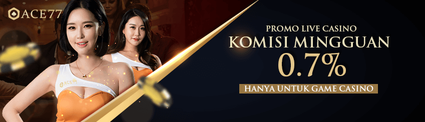 KOMISI MINGGUAN 0.7% LIVE CASINO
